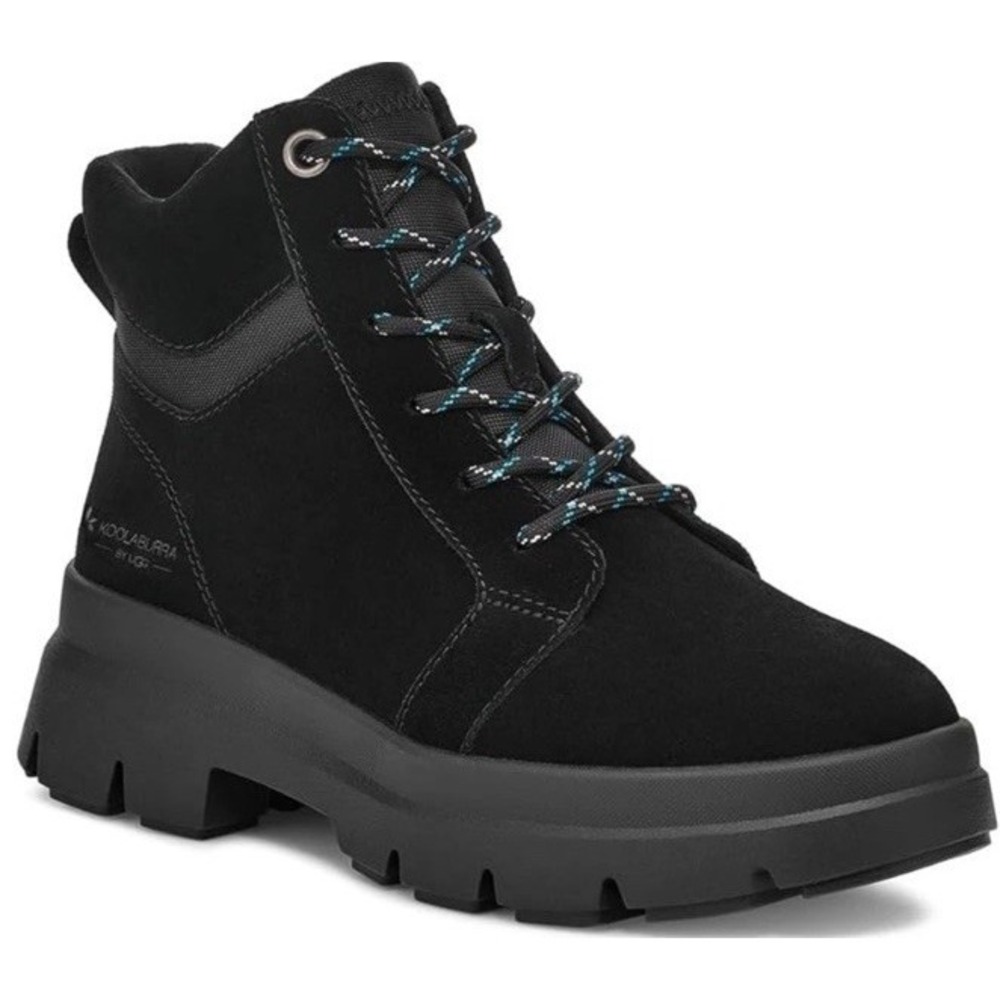 Koolaburra By UGG Jozie Black Suede Lug Sole Boots Sz 7